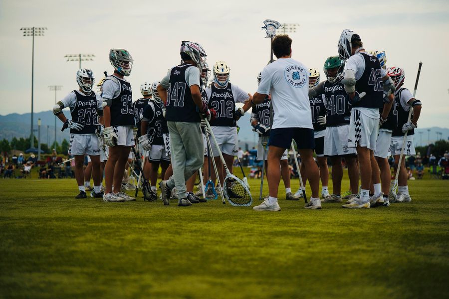 Squad lacrosse training session in Los Angeles led by coach Aaron Siebold